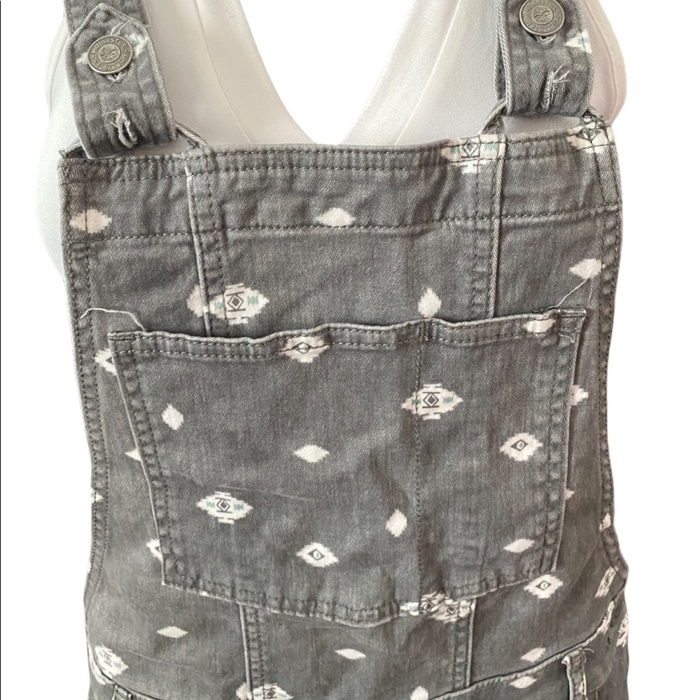 Hollister Grey Patterned Overalls, EUC - Picture 2 of 6